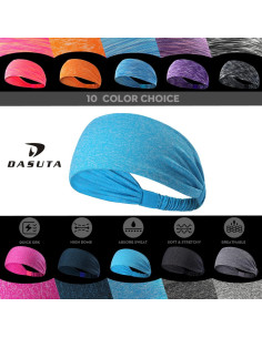 Diademas elásticas para mujer DASUTA - 10 colores, antideslizantes 2