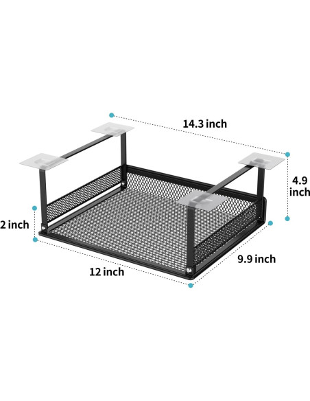 Cesta Bajo Estante iSPECLE - Paquete de 4 Cestas 30.5x25.1 cm Cesta Bajo Estante iSPECLE - Paquete de 4 Cestas 30.5x25.1 cm