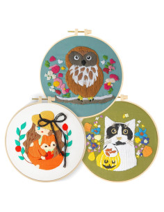 Kit de Bordado Completo LX LERMX para Principiantes Adultos