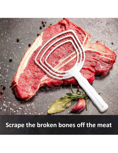 Mudder 4 Raspadores de Hueso y Escamas de Pescado 20x11cm