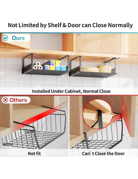 Cesta Bajo Estante iSPECLE - Paquete de 4 Cestas 30.5x25.1 cm Cesta Bajo Estante iSPECLE - Paquete de 4 Cestas 30.5x25.1 cm