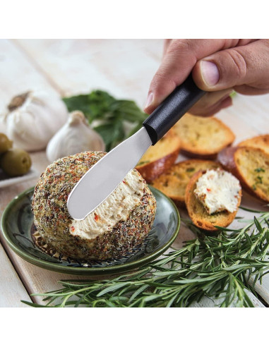 Cuchillo para Untar RADA Negro 8.57 cm Hoja Serrada