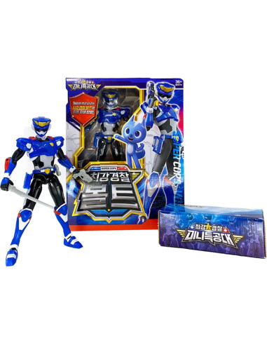 Figura de Robot Transformador Policía Más Fuerte Set 4 Piezas