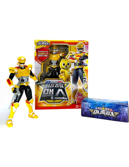 Figura de Robot Transformador Policía Más Fuerte Set 4 Piezas