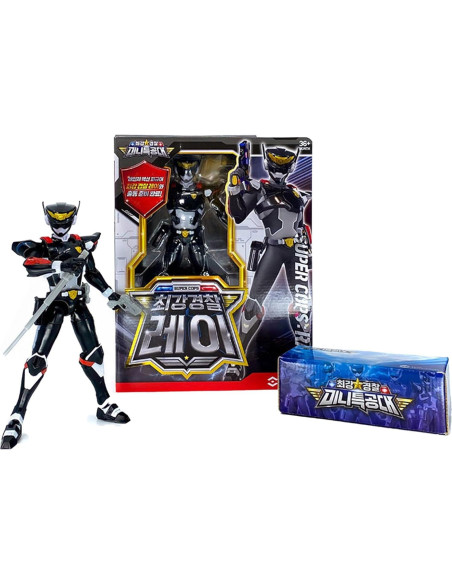 Figura de Robot Transformador Policía Más Fuerte Set 4 Piezas