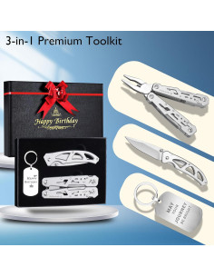 Juego de Herramientas 3-en-1 POXIMO Alicates 14-en-1 Acero Inoxidable 2