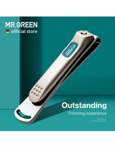 Cortauñas MR.GREEN Acero Inoxidable Grande con Lima de Uñas 2