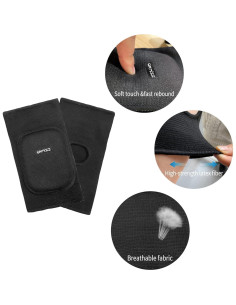 Almohadillas de Codo para Niños ONTYZZ Negras 22.1x14.5 cm 2