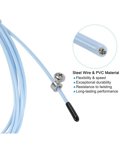 Cable de Reemplazo para Cuerda de Salto PATIKIL 3m Azul