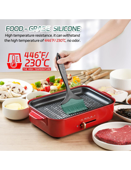 Brocha de Silicona Tuyotue 10cm Verde para Basting y BBQ