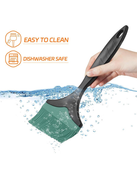 Brocha de Silicona Tuyotue 10cm Verde para Basting y BBQ