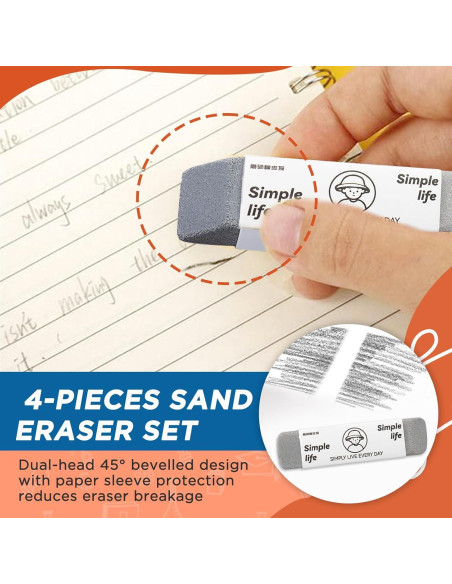 Paquete de 4 Gomas de Arena Foycow para Lápiz y Tinta Paquete de 4 Gomas de Arena Foycow para Lápiz y Tinta