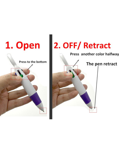 Conjunto de bolígrafos mini YYaaloa para enfermeras - 2 resaltadores y 2 llaveros