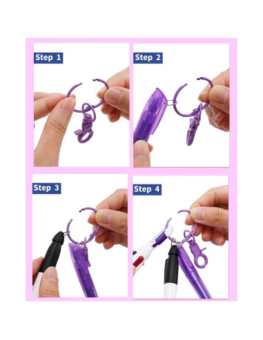 Conjunto de bolígrafos mini YYaaloa para enfermeras - 2 resaltadores y 2 llaveros