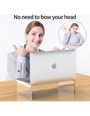 Soporte Acrílico para Monitor y Laptop Beimu 31.75x19.05 cm