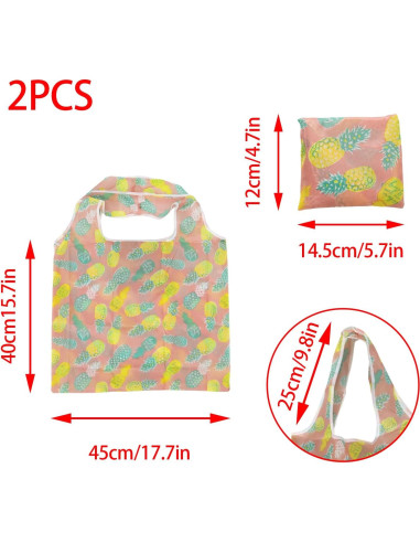 Bolsas de Compras Reutilizables Plegables YUYUDEHM 14.5x11.9cm