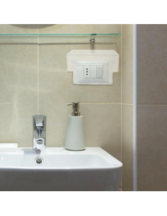 Cubierta Protectora Adhesiva Housoutil 2 Gang Transparente 2