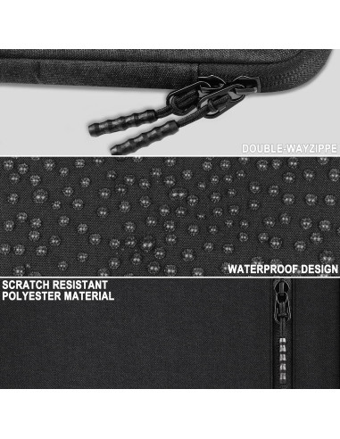 Funda para Laptop 14" TEDNETGO Negra Impermeable y Resistente