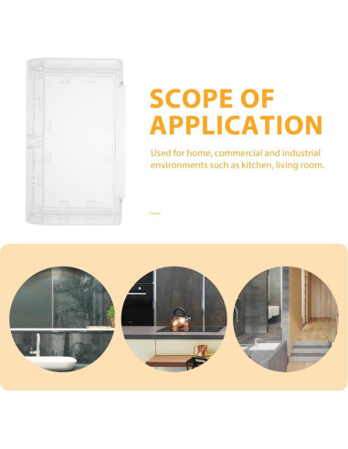 Cubierta Protectora Adhesiva Housoutil 2 Gang Transparente