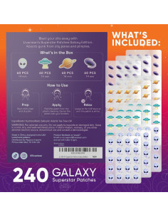 Parches para Acné LivaClean 240 CT Galaxia con Ácido Salicílico 2