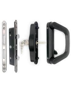 Juego de Manija para Puerta Corredera ALYWASAI Negro 12.7cm