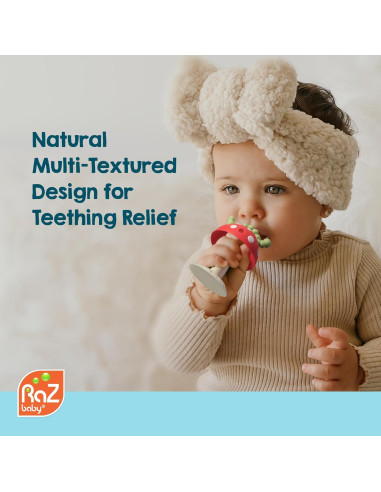 Mordedor Chompy Grip RaZbaby Silicona 3M+ Texturas Alivio