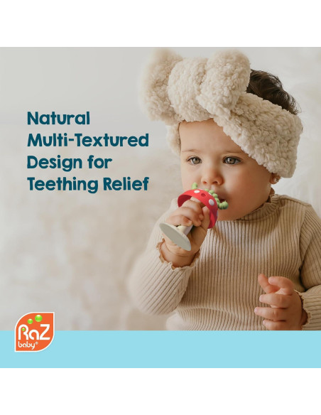 Mordedor Chompy Grip RaZbaby Silicona 3M+ Texturas Alivio Mordedor Chompy Grip RaZbaby Silicona 3M+ Texturas Alivio