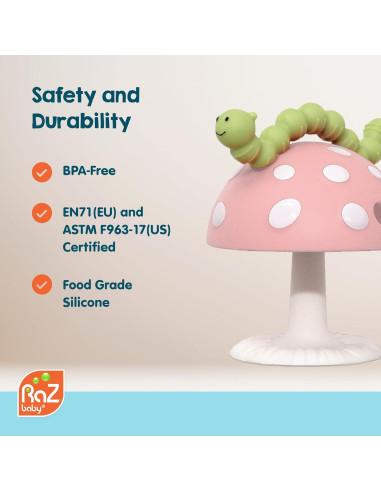 Mordedor Chompy Grip RaZbaby Silicona 3M+ Texturas Alivio