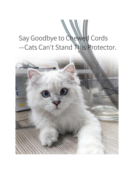 Manga de Alambre Organizador ZEMAN 1" y 1/2" 10FT Negro Manga de Alambre Organizador ZEMAN 1" y 1/2" 10FT Negro