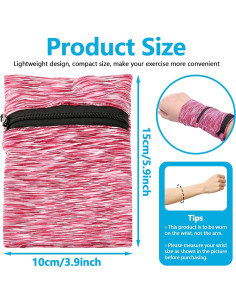 3 Carteras de Muñeca Yitexin para Teléfono, Transpirables y Ligeras 2