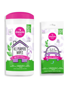 Toallitas Multiusos Dapple Baby Lavanda Hipoalergénicas 75+30