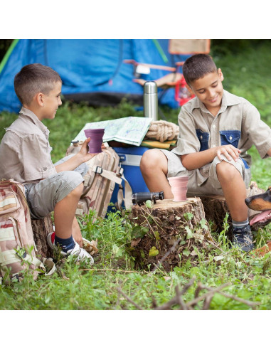8 Tazas de Silicona Plegables Funnymoom 200 ml Colores Macaron