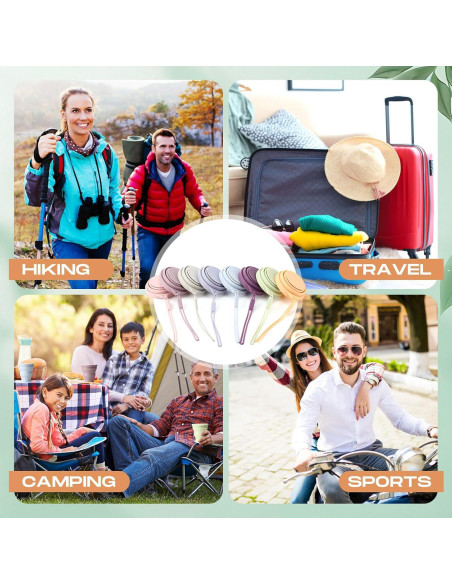 8 Tazas de Silicona Plegables Funnymoom 200 ml Colores Macaron