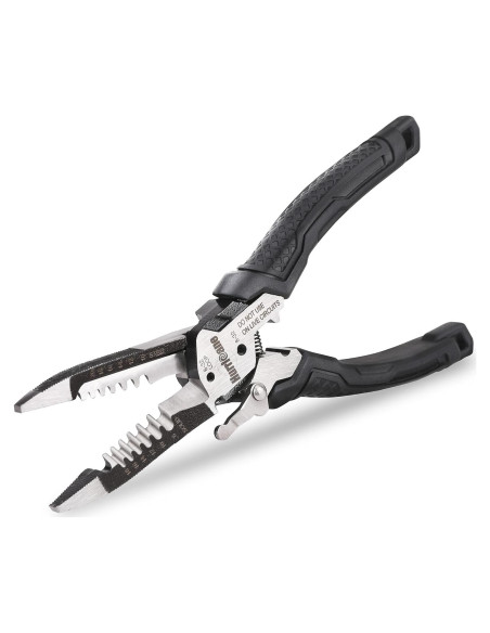 HURRICANE 6-en-1 Desforrador y Crimpador de Cables 8-18 AWG