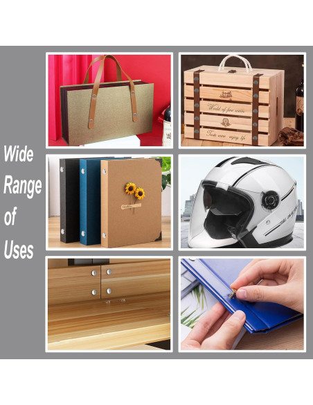 70 Tornillos Chicago Cobre Antiguo M5 para Artesanías de Cuero