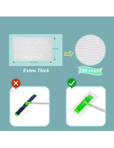 Recambios de Mopa Secos Ukeenor 100 Cuentas 19.8cm x 30cm 2