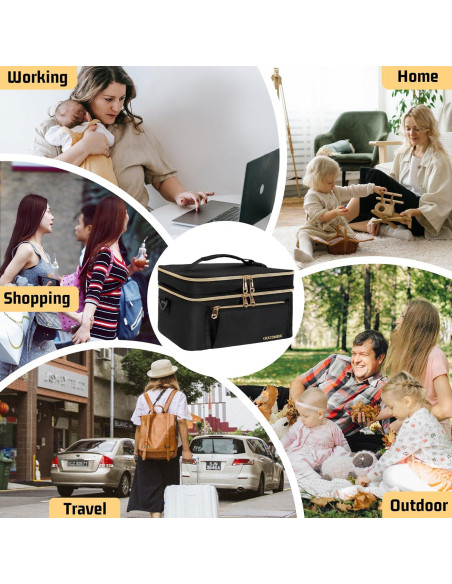 Bolsa Enfriadora de Leche Materna OUUTMEE Doble Capa 31.75x20.32cm