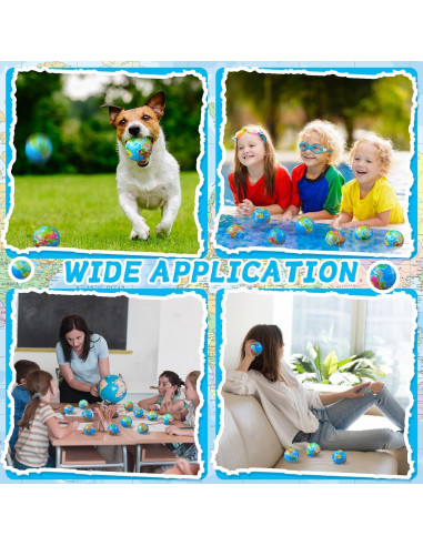 150 Pelotas de Estrés Globo Poen 5 cm con Bolsa Azul