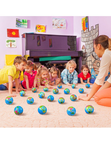 150 Pelotas de Estrés Globo Poen 5 cm con Bolsa Azul