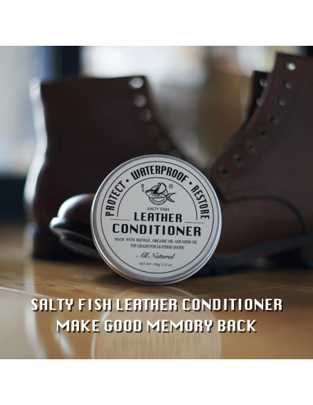 Acondicionador de Cuero Natural SALTY FISH 212g - Protector y Suavizante