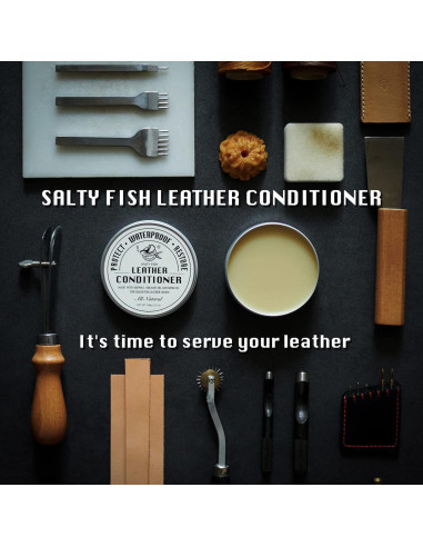Acondicionador de Cuero Natural SALTY FISH 212g - Protector y Suavizante