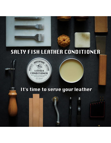 Acondicionador de Cuero Natural SALTY FISH 212g - Protector y Suavizante