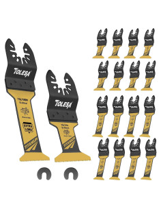 Cuchillas Oscilantes TOLESA 16pcs Titanio para Metal y Madera