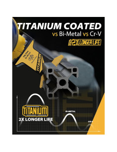 Cuchillas Oscilantes TOLESA 16pcs Titanio para Metal y Madera 2