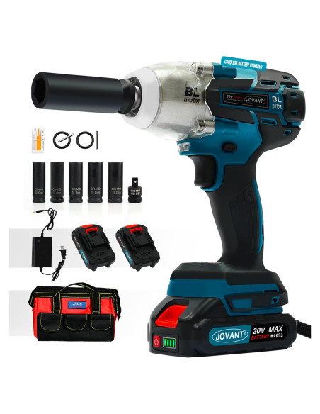 Llave de Impacto Inalámbrica JOVANT 20V 1000Nm 5 Modos