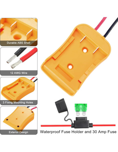 Adaptador de Batería Pickmesh 4 Pack Compatible Dewalt 20V