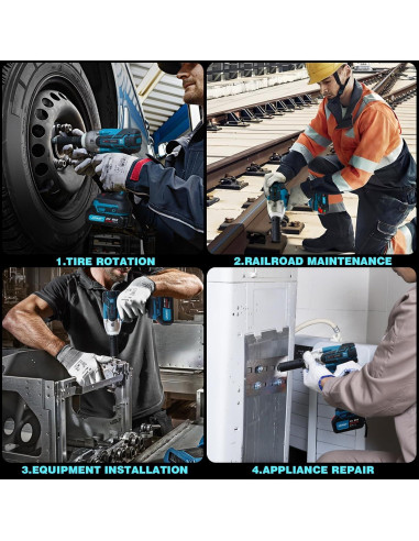 Llave de Impacto Inalámbrica JOVANT 20V 1000Nm 5 Modos