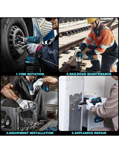 Llave de Impacto Inalámbrica JOVANT 20V 1000Nm 5 Modos