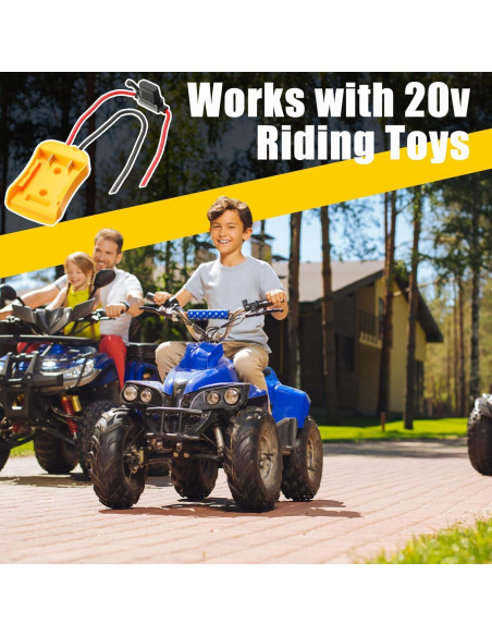 Adaptador de Batería Pickmesh 4 Pack Compatible Dewalt 20V