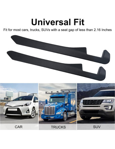 Relleno Espacio Asientos Coche LYCARESUN Negro 2 Piezas